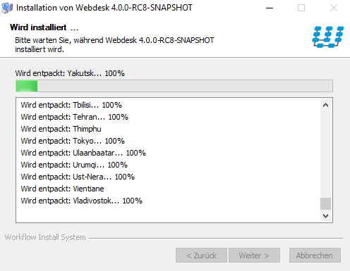 Installation Webdesk 4